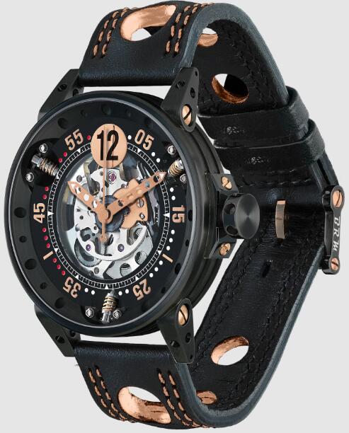 Review High Quality B.R.M Replica Watches For Sale BRM Black Skeleton Dial V6-44-SA-N-SQ-A5N - Click Image to Close